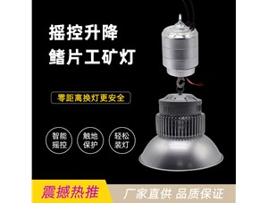 一款可實現0距離換燈的--搖控升降工礦燈