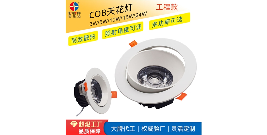 角度可調T3筒燈